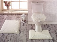 Bathroom mat and Toilet cover